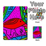 Red bird Multi-purpose Cards (Rectangle)  Back 4