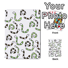 Green Worms Multi-purpose Cards (rectangle)  by Valentinaart