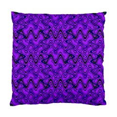 Purple Wavey Squiggles Standard Cushion Case (one Side) by BrightVibesDesign