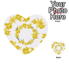 Daffodils Illustration  Multi-purpose Cards (heart)  by vanessagf