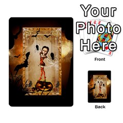 Halloween, Cute Girl With Pumpkin And Spiders Multi-purpose Cards (rectangle)  by FantasyWorld7