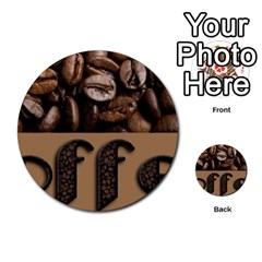 Funny Coffee Beans Brown Typography Multi-purpose Cards (round)  by yoursparklingshop