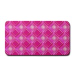 Pink Sweet Number 16 Diamonds Geometric Pattern Medium Bar Mats 16 x8.5  Bar Mat