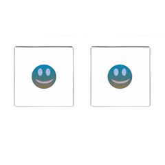 Smiley Cufflinks (square) by picsaspassion