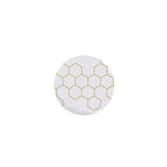 Honeycomb Pattern Graphic Design 1  Mini Button by picsaspassion