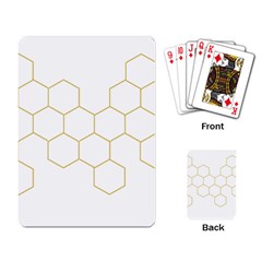 Honeycomb Pattern Graphic Design Playing Cards Single Design by picsaspassion