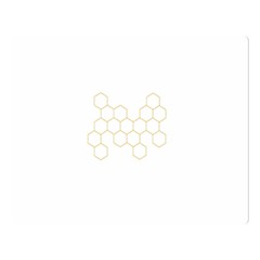 Honeycomb Pattern Graphic Design Double Sided Flano Blanket (large) by picsaspassion