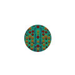 Pumkins Dancing In The Season Pop Art 1  Mini Buttons by pepitasart