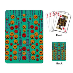 Pumkins Dancing In The Season Pop Art Playing Card by pepitasart