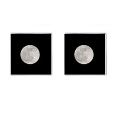 Full Moon At Night Cufflinks (square) by picsaspassion