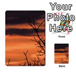 Tree branches and sunset Multi-purpose Cards (Rectangle)  Back 4