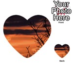 Tree branches and sunset Multi-purpose Cards (Heart)  Back 41