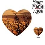 Colorful Sunset Multi-purpose Cards (Heart)  Front 2