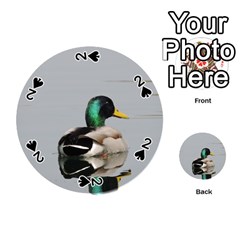 Swimming Duck Playing Cards 54 (round)  by picsaspassion