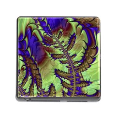 Freaky Friday, Blue Green Memory Card Reader (square) by Fractalworld
