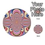 Pastel Shades Ornamental Flower Multi-purpose Cards (Round)  Front 53