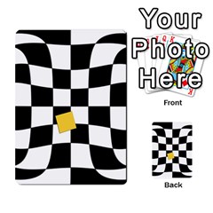 Dropout Yellow Black And White Distorted Check Multi-purpose Cards (rectangle)  by designworld65