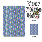 Colorful Retro Geometric Pattern Multi-purpose Cards (Rectangle)  Back 35