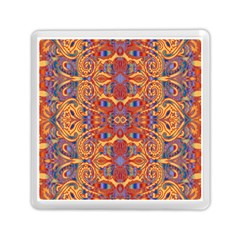 Oriental Watercolor Ornaments Kaleidoscope Mosaic Memory Card Reader (square)  by EDDArt