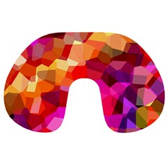 Geometric Fall Pattern Travel Neck Pillows by DanaeStudio