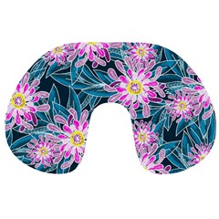 Whimsical Garden Travel Neck Pillows by DanaeStudio