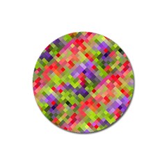 Colorful Mosaic Magnet 3  (round) by DanaeStudio