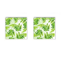 Fern Leaves Cufflinks (square) by DanaeStudio