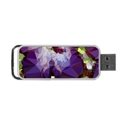 Purple Abstract Geometric Dream Portable Usb Flash (one Side) by DanaeStudio