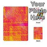 Yello And Magenta Lace Texture Multi-purpose Cards (Rectangle)  Front 42