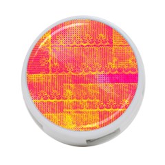 Yello And Magenta Lace Texture 4-port Usb Hub (one Side) by DanaeStudio
