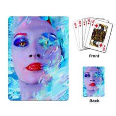 Swimming Into The Blue Playing Card by icarusismartdesigns