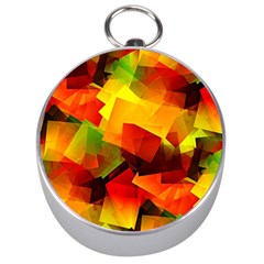 Indian Summer Cubes Silver Compasses by designworld65