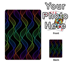 Rainbow Helix Black Multi-purpose Cards (rectangle)  by designworld65