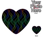 Rainbow Helix Black Multi-purpose Cards (Heart)  Front 21