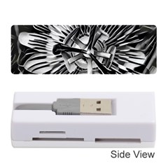 Black And White Passion Flower Passiflora  Memory Card Reader (stick)  by yoursparklingshop