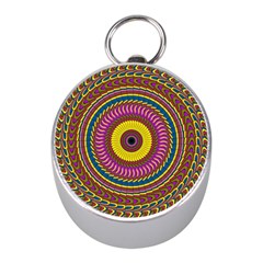 Ornament Mandala Mini Silver Compasses by designworld65