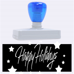 Happy Holidays 3 Rubber Address Stamps (xl) by Valentinaart