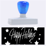 Happy Holidays 4 Rubber Address Stamps (XL) 3.13 x1.38  Stamp