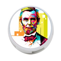 Abraham Lincoln 4-port Usb Hub (one Side) by bhazkaragriz