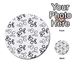 Gray Elegance  Multi-purpose Cards (round)  by Valentinaart