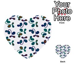 Green Garden Multi-purpose Cards (heart)  by Valentinaart