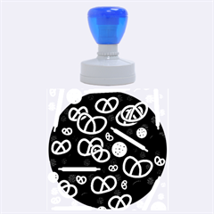 Bakery 2 Rubber Round Stamps (large) by Valentinaart