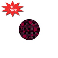 Harts Pattern 1  Mini Buttons (10 Pack)  by Valentinaart