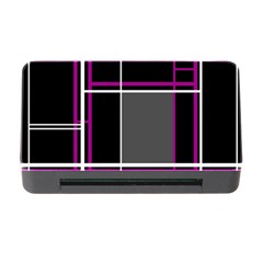 Simple Magenta Lines Memory Card Reader With Cf by Valentinaart