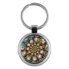 Marbled Spheres Spiral Key Chains (round)  by WolfepawFractals