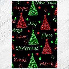 New Year Pattern - Red And Green Canvas 12  X 18   by Valentinaart