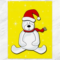Polar Bear - Yellow Canvas 18  X 24   by Valentinaart