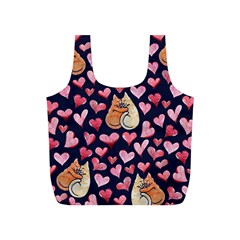 Crazy Cat Love Full Print Recycle Bags (s)  by BubbSnugg