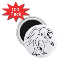 Monster Bird Drawing 1 75  Magnets (100 Pack)  by dflcprints