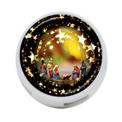 Christmas Crib Virgin Mary Joseph Jesus Christ Three Kings Baby Infant Jesus 4000 4-port Usb Hub (one Side) by yoursparklingshop